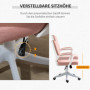Ergonomisk Kontorsstol Rosa Vit