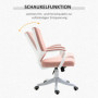 Ergonomisk Kontorsstol Rosa Vit