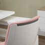 Ergonomisk Kontorsstol Rosa Vit