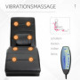 Avslappningsstol med Massagefunktion Zero-G Design Läder Svart
