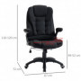 Ergonomisk Kontorsstol Modern Design Svart Linne