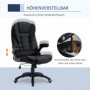 Ergonomisk Kontorsstol Modern Design Svart Linne