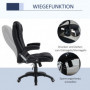 Ergonomisk Kontorsstol Modern Design Svart Linne