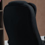 Ergonomisk Kontorsstol Modern Design Svart Linne
