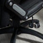 Ergonomisk Kontorsstol Modern Design Svart Linne