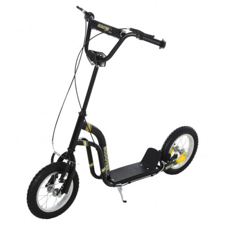 Sparkcykel - Skoter med Luftgummi Däck Svart 85 - 95 (H) cm
