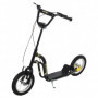 Sparkcykel - Skoter med Luftgummi Däck Svart 85 - 95 (H) cm