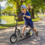 Sparkcykel - Skoter med Luftgummi Däck Svart 85 - 95 (H) cm