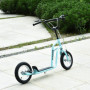 Sparkcykel - Skoter med Luftgummi Däck Blå 75 - 80 (H) cm