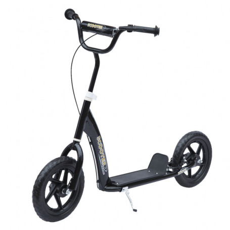 Sparkcykel 12 tums Bakbroms Höjdjusterbar Svart
