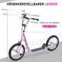 Sparkcykel med Luftgummi Däck 16 tum Rosa 143 x 58 x 92-100 cm