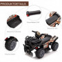 Elektrisk Mini-Fyrhjuling för Barn ATV 70 x 42 x 45 cm Svart