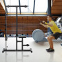 Multigym Dragstängerna Justerbar remskiva och Flera Kabelpositioner Svart