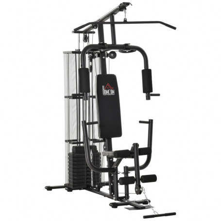 Multigym/kraftstation för hemmagym – 45 kg viktmagasin, lat pulldow...
