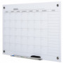 Whiteboard Månadsplanering 90×60 cm med 4 Markörer & Suddgummi (glas)