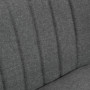 Loungesoffa 2-sits Grå Tyg 117 x 56,5 x 77 cm
