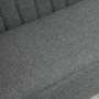 Loungesoffa 2-sits Grå Tyg 117 x 56,5 x 77 cm