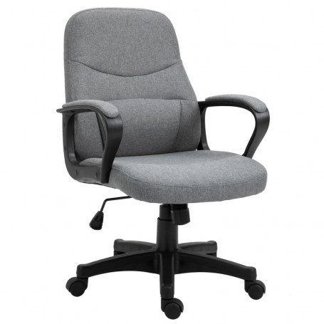 Ergonomisk Kontorsstol med Massagefunktion Grå Tyg