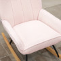 Gungstol Teddy Sherpafleece Modern Design Rosa