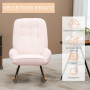 Gungstol Teddy Sherpafleece Modern Design Rosa
