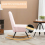 Gungstol Teddy Sherpafleece Modern Design Rosa