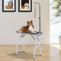 Trimbord Hund / Husdjursskötsel Bord Vikbar 81 x 48,5 x 80 cm Svart