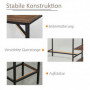 Barbord med 2 Barstolar, Sidohyllor Vintage Brun - Svart 109 x 60 x...