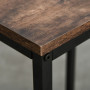 Barbord med 2 Barstolar, Sidohyllor Vintage Brun - Svart 109 x 60 x 100 cm