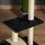 Klösträd i Flera Nivåer med Sisal och Plysch – 72 cm (H)