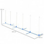 Hund Agility Set Training Kit med Väska Vit Blå