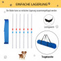 Hund Agility Set Training Kit med Väska Vit Blå
