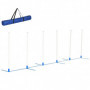 Hund Agility Set Training Kit med Väska Vit Blå