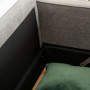 Soffa 3-sits med Förvaring Grå Tyg 166,5 x 62 x 82 cm