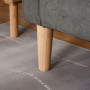 Soffa 3-sits med Förvaring Grå Tyg 166,5 x 62 x 82 cm