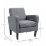 Fåtölj Modern Design 66 x 72 x 74 cm Grå