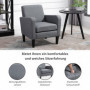 Fåtölj Modern Design 66 x 72 x 74 cm Grå