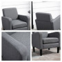 Fåtölj Modern Design 66 x 72 x 74 cm Grå