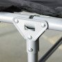 Hopfällbar Campingsäng med Kudde 183 x 66 x 33 cm Svart
