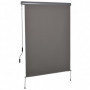 Vertikal Markis med Handvev Polyestertyg Grå 250 x 140 cm