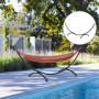 Hammock ram för Hängmatta 3 M Svart 300 x 90 x 100 cm