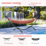 Hammock ram för Hängmatta 3 M Svart 300 x 90 x 100 cm
