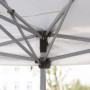 Hopfällbar Paviljong 5,9 x 2,95 x 2,5 m med Nätväggar Krämvit