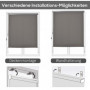 Vertikal Markis med Handvev Polyestertyg Grå 250 x 160 cm