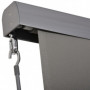 Vertikal Markis med Handvev Polyestertyg Grå 250 x 160 cm