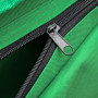 Hopfällbar Campingsäng med Sidofack Grön 190 x 65 x 40 cm