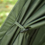 Campingtält Set med Luftmadrass Upphöjd för två personer Grön