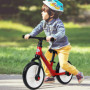 2-in-1 Balanscykel med Träningshjul, Pedal Röd