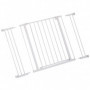 Justerbar Hundgrind 76 till 107 cm Metall Vit