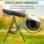 Hammock Gunga 2-sits med Soltak 140 x 110 x 151 cm