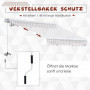 Infällbar Markis 3 x 2,5 m Vit - Beige